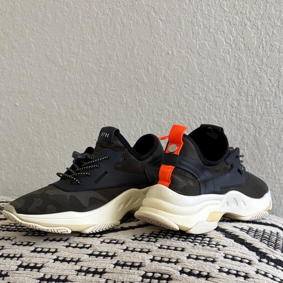 Steve Madden Camo Black and Orange Sneakers - Picture 2 of 10